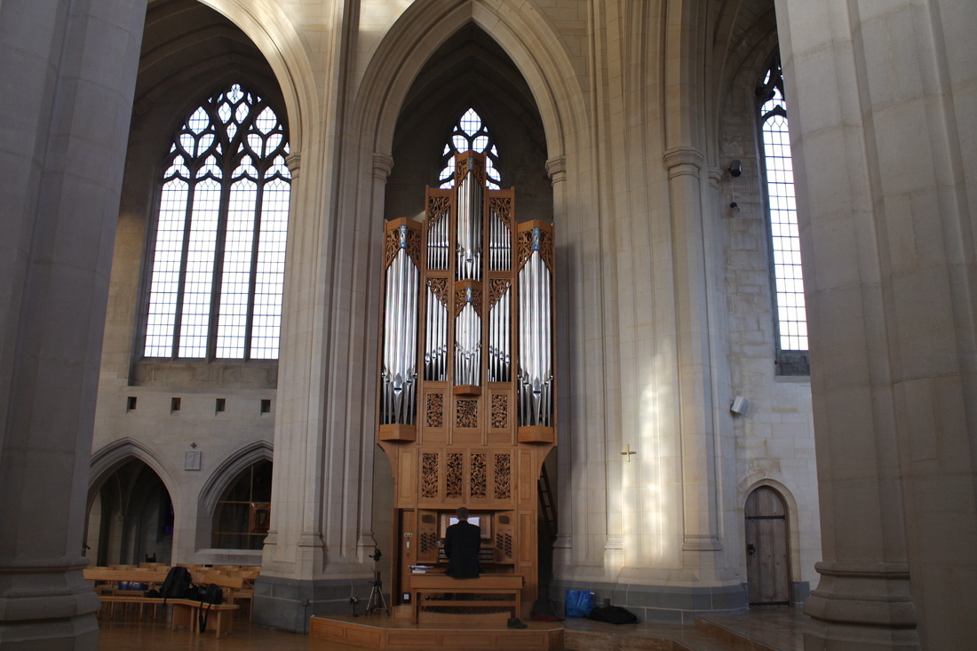 Robert Smith playing the Tickell organ at Douai Abbey